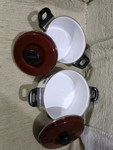 Enamelware - New Cook-N-Serve Curry Pots