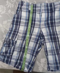 Plaid Cargo Shorts
