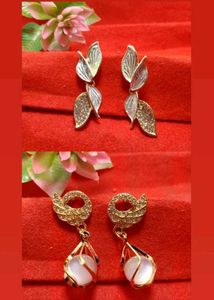 Women Pack Of 2 Earrings