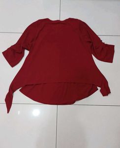 Maroon Red Top For Women