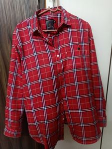 Red Shirt With Checks...XL Size