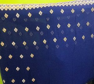 Embroidered Blue saree