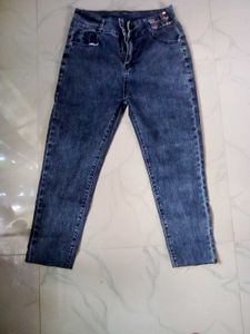 Faded Wash Denim Jeans
