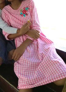 Pure Cotton Frock (13 To 14 Years Girls)