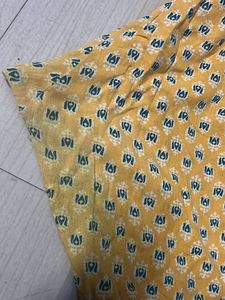 Yellow Printed Salwar Kameez Set