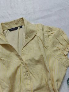 🆕 Allen Solly Yellow Formal Shirt