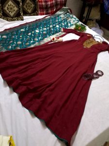 Wedding Dress With Banarsi Duppta