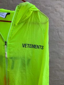 Vetments luxury brand raincoat orignal