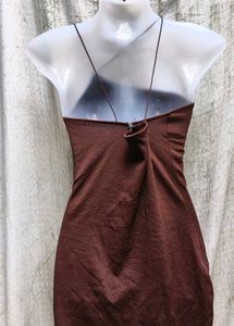 Brown Bodycon Mini Dress