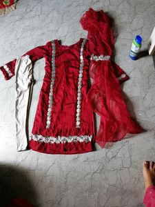 Pakistani Dress Frill Organza Dupatta