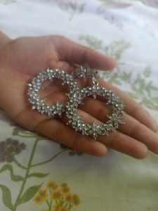 Sparkling  hoop Earings