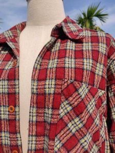 Red Plaid Flannel Shirt