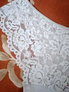 off White Lace Panties