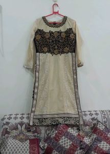 Net Kurta With Heavy Stone Work🖤✨️