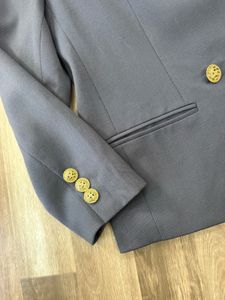 Navy Blazer with Gold Buttons