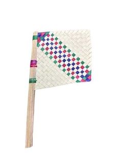 Handmade Palm Leaf Fan Set Of 2