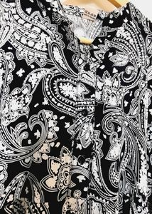 Very Beautiful Black And White Combination Dress