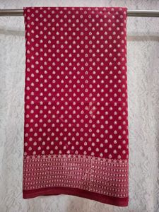 Maroon saree