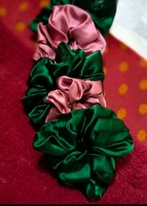 Combo Of 8 Satin Scruncies