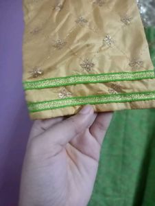 Elegant Party Wear Gown Banarsi