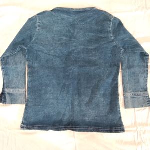 Women Denim Blazer.