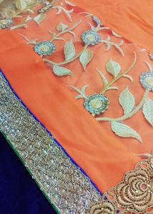 🧡 Net Georgette Saree