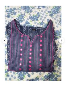 Elegant Blue Printed Kurti