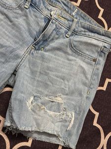 Blue Denim Shorts