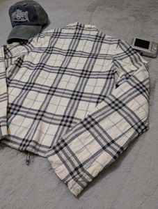 Vtg Burberry London checked zip Jacket