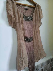 Beaded Fringe Top Size 32- 34 inches S/M