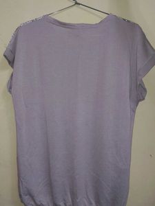 Lilac Floral Lace Top