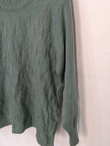 Teal Color Woolen Top