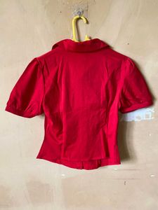 Red Buttoned Shirt