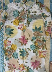 Floral Print Night Suit
