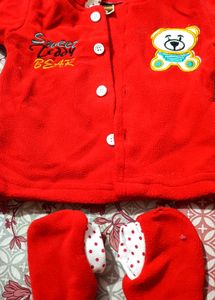 Cute Red Baby Outfit