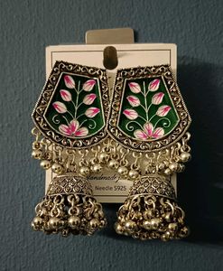 Floral Jhumka Earrings