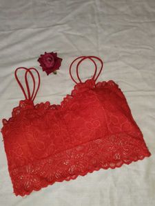 Red Lace Bralette