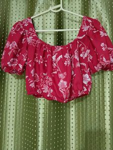 Red Crop Top