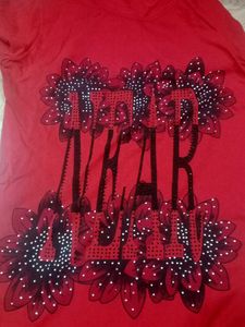 Red Graphic Print T-Shirt