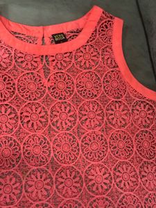 Vero Moda Coral Lace Tank Crochet Top