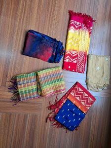 38) Ombre Gold Print Long Dupatta