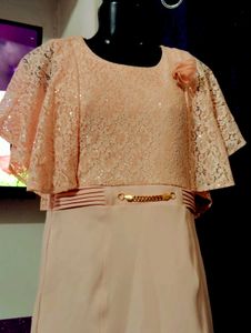 Blush Pink Lace Party Dress