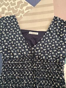 Bird Print Blouse