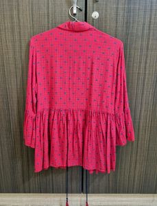 Zudio Red Empire Western Women&#39;s Top