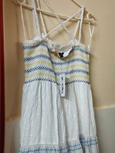 Zudio Cute White Sundress