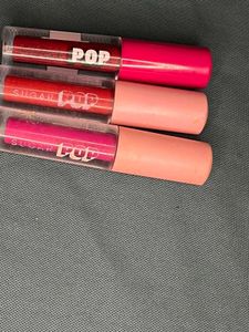 3 Sugar Pop Lipstick Or Lipliners Combo Set