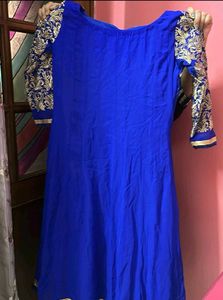 Navy Blue Full Flared Anarkali