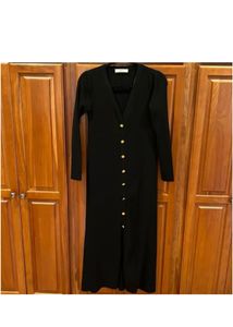 Zara Chic Black Button-Down Dress