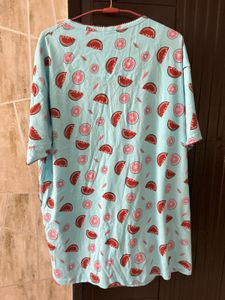 Cute Watermelon Print Night top