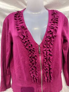 New Ruffle Front Cardigan